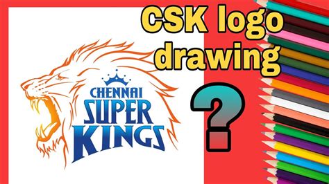 how to draw csk logo